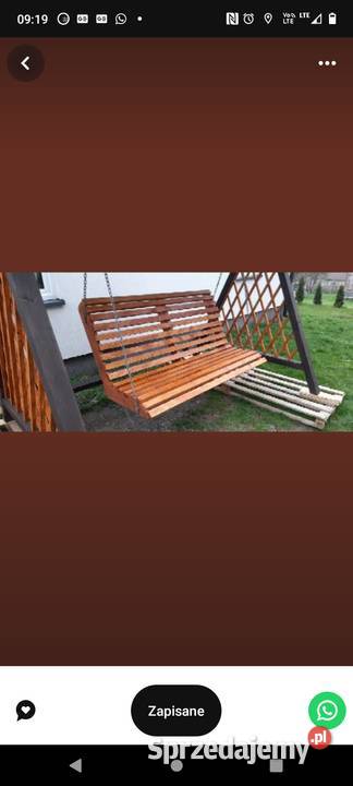 Sprzedam huśtawkę ogrodowa drewniana Pozostałe
