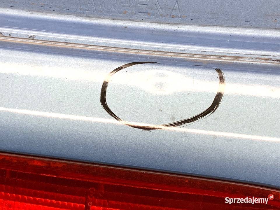 KLAPA TYŁ CITROEN C3 Kabriolet TYLNA BAGAŻNIKA