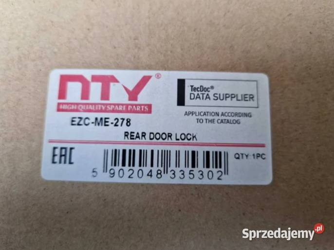 Zamek Drzwi NTY EZCME278 VW Crafter Mercedes Częstochowa