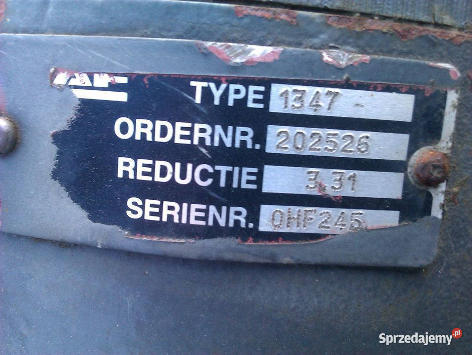 Mechanizm Różnicowy Most Daf CF XF Type 1347 331 ciężarowe Maszewo