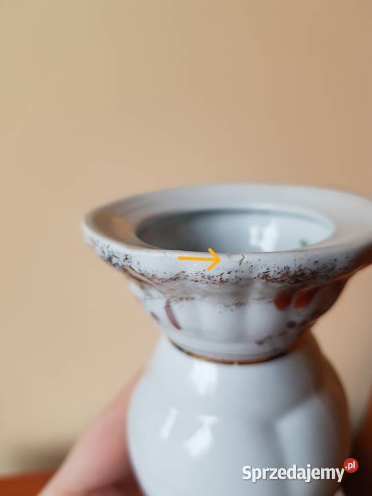 2 x świecznik Chodzież świecznik porcelana