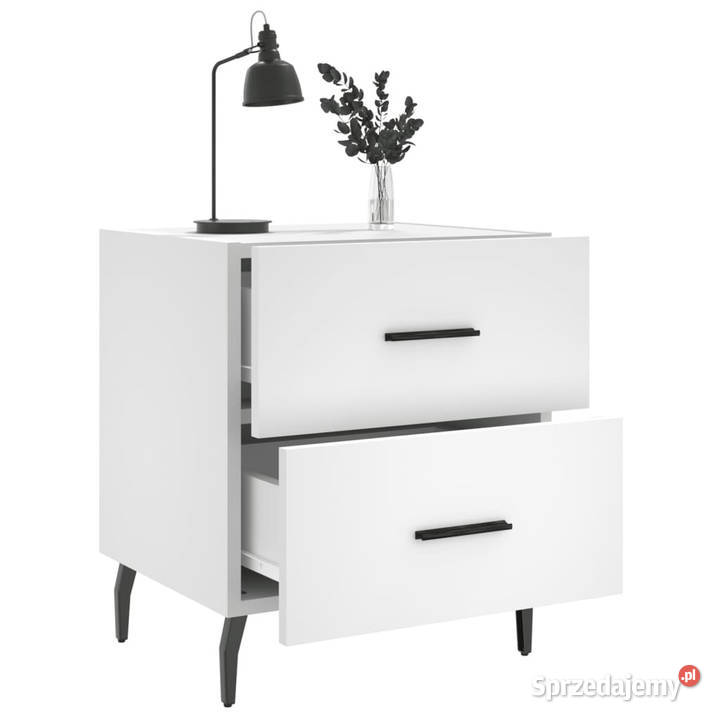 Szafki nocne 2 białe 40x35x475 WM827341 Nocne Warszawa
