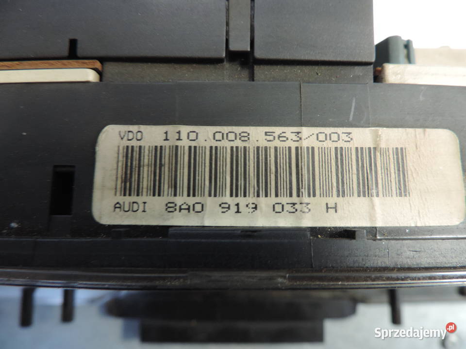 AUDI 80 B3 B4 LICZNIK ZEGARY 8A0919033H Rok produkcji 1996 Liczniki i zegary Nowy Sącz