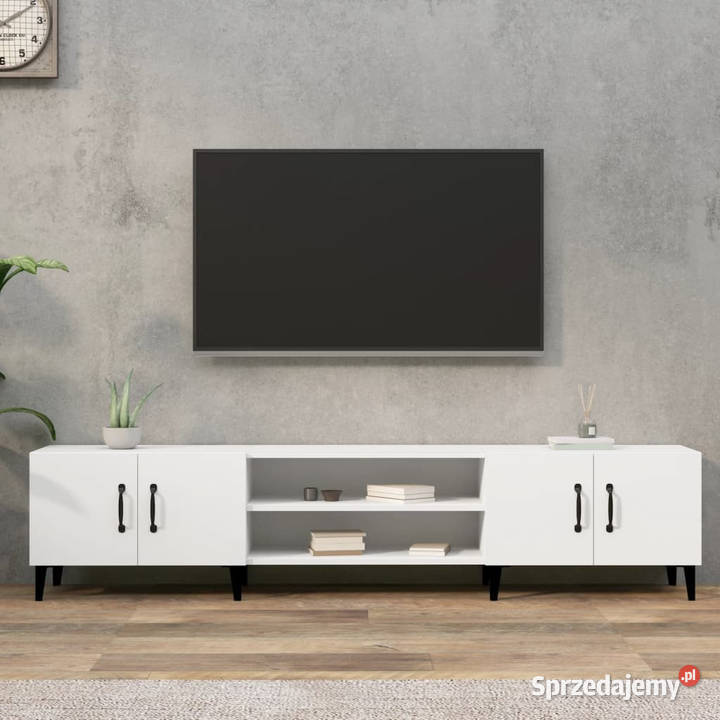 Szafka pod TV biała 180x315x40 materiał Warszawa