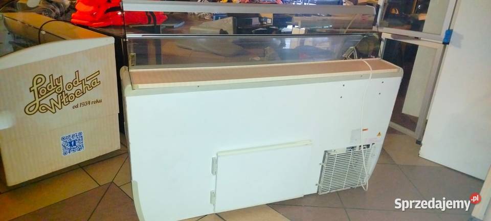 Witryna do lodów rzemieślniczych ekspozycyjna