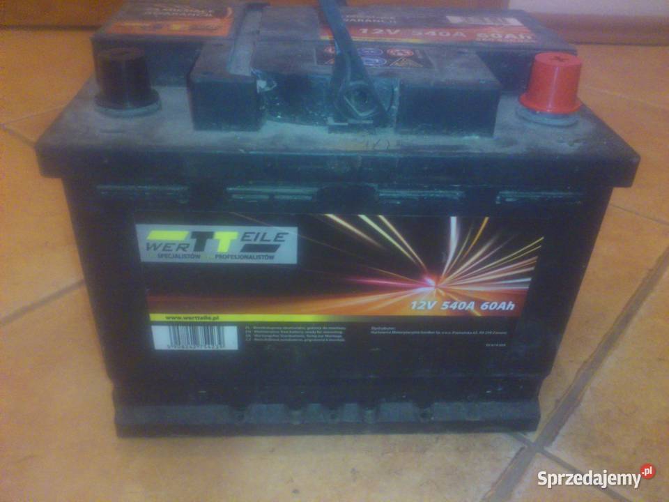 Sprzedam akumulator 12V WERTTEILE 540A 60Ah Łódź sprzedam