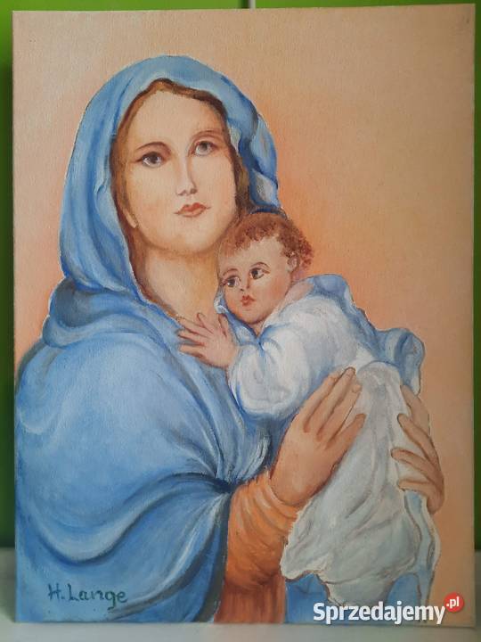 Obrazki religijne 30 x 40 Hieronim Lange Poznań sprzedam