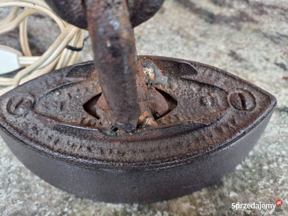 Lampka nocna stołowa metalowa ze skórzanym zachodniopomorskie