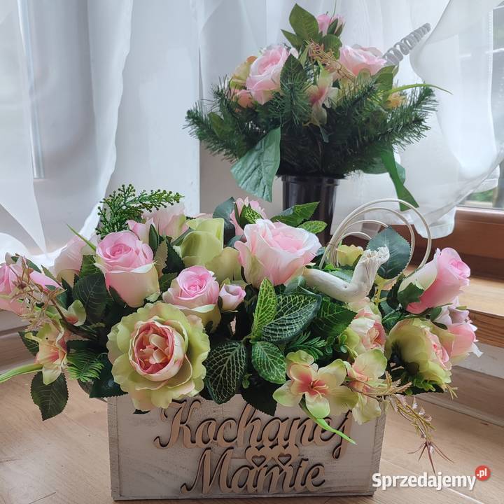 Kochanej Mamie zestaw na grób z dedykacją Sosnowiec