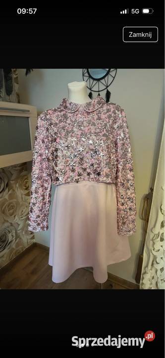 Sukienka świąteczna ślubna sylwestrowa Asos LXXL Tarnów