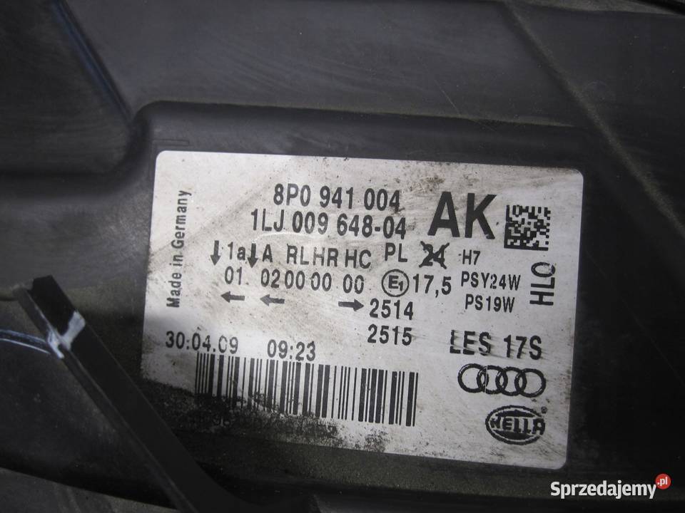 AUDI A3 SPORTBACK I 8PA 09r lampa lewa przód Kielce