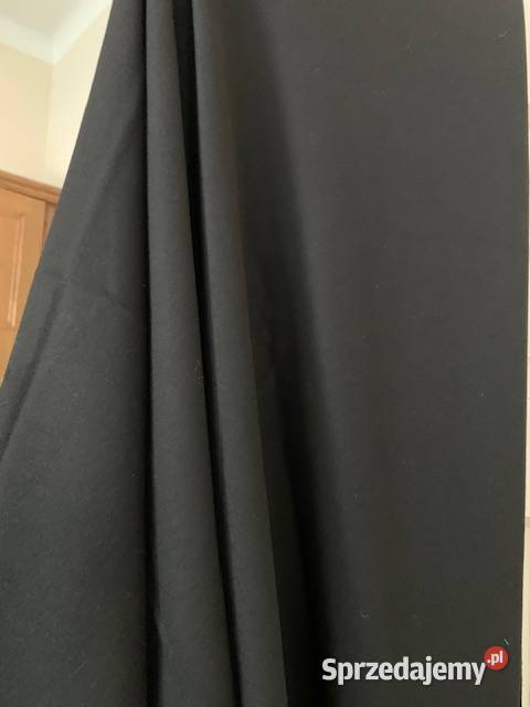 Materiał czarny PRL wełna szer140 dł 275 śląskie Częstochowa