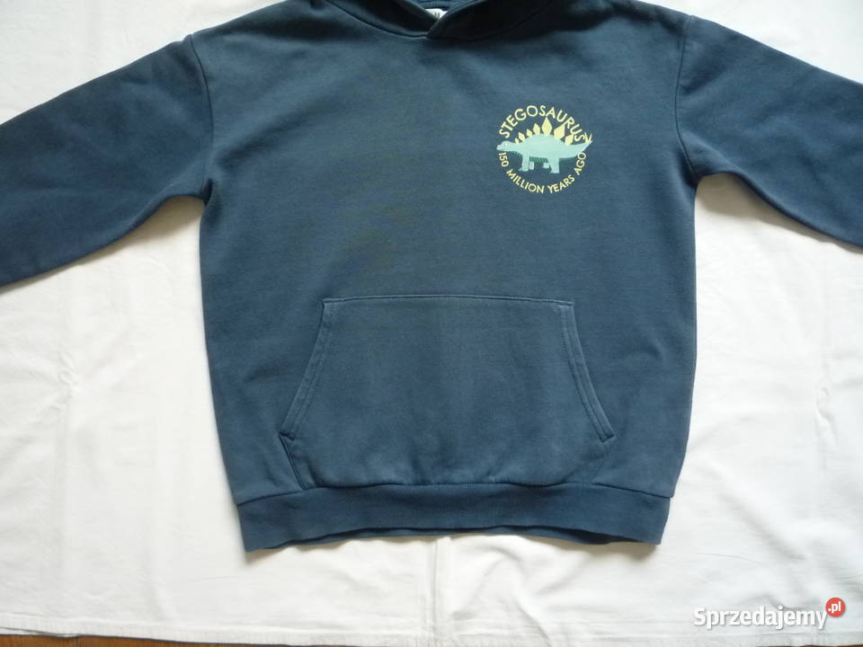HM 134 Granatowa Bluza dresowa kangurka Dinozaur zachodniopomorskie