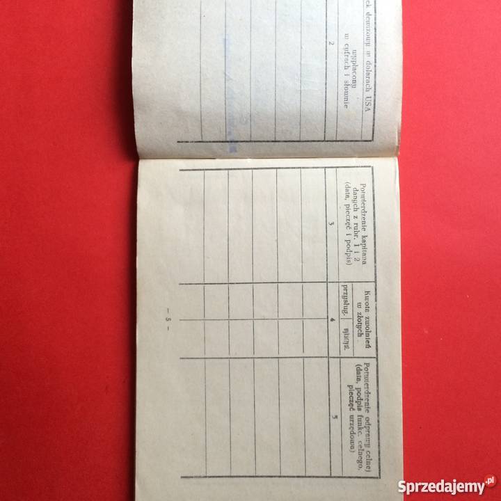 936 Książeczka DewizowoCelna Ochmistrza Szczecin