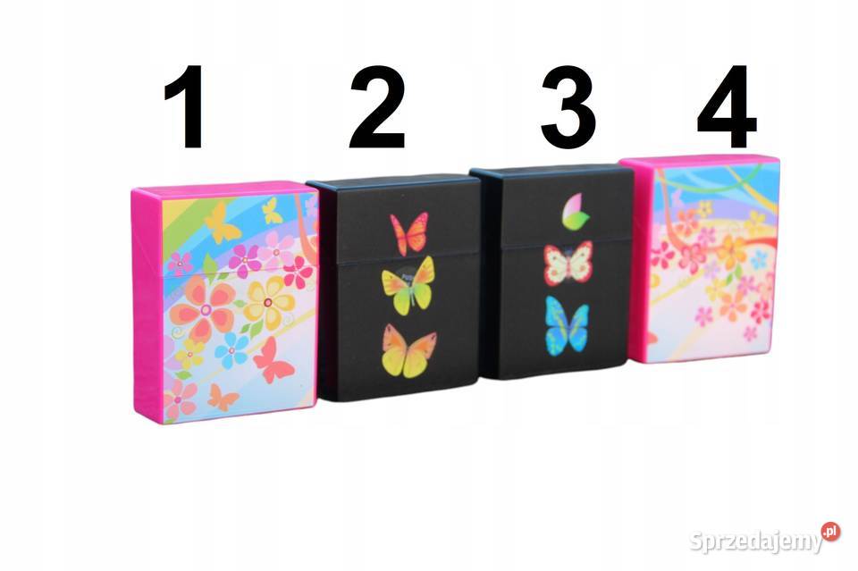 Etui na Papierosy Damskie z Motylami Ochronne na Ostrowy nad Okszą