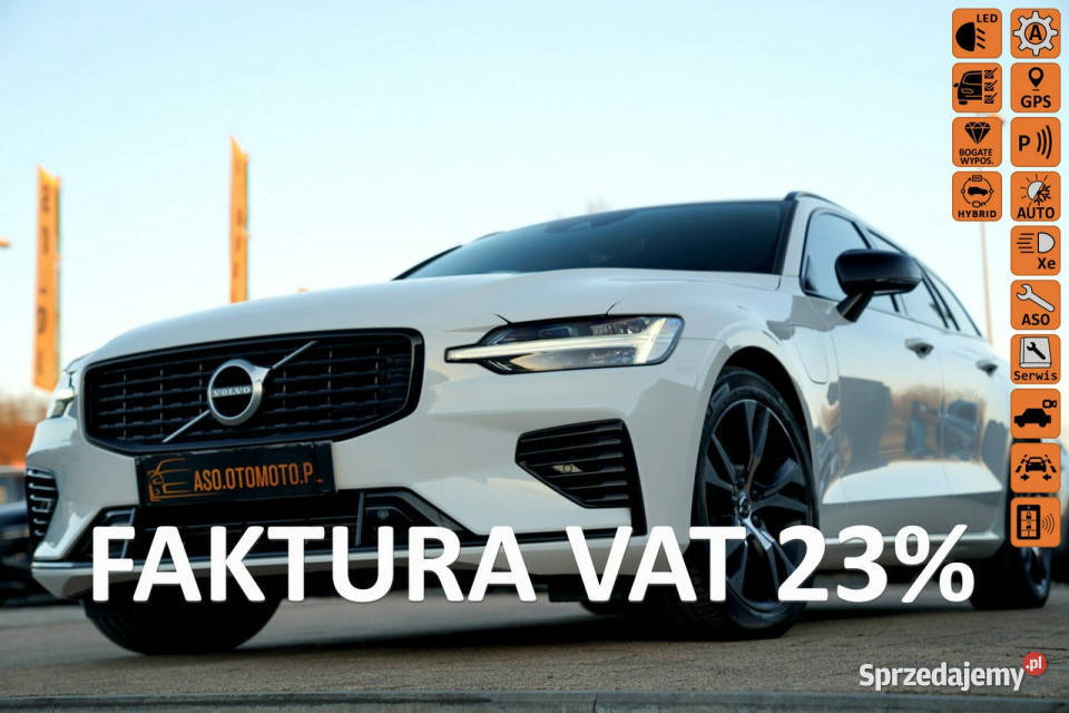 Volvo V60 R DESIGN acc FUL LED skóra nawi ALUSY gniazdo SD Otmuchów