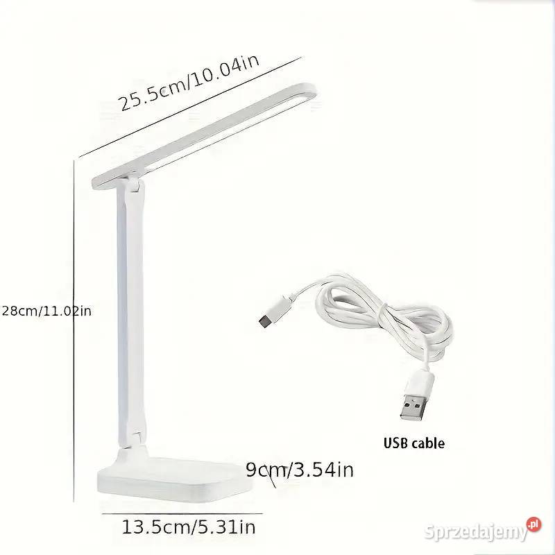 Lampa Biurkowa USB Regulowana Moc Światła Biała Płock