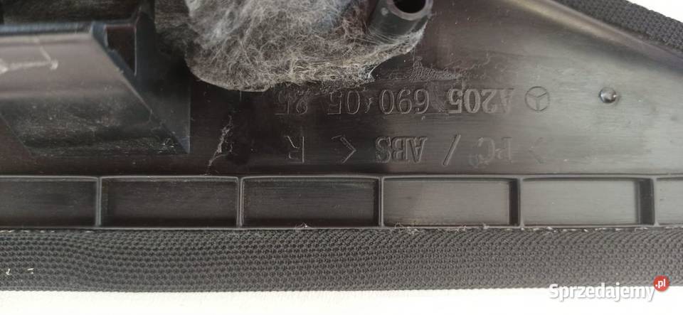 MERCEDES W205 OSŁONA SŁUPKA LEWY TYŁ A2056900125 Podszybia
