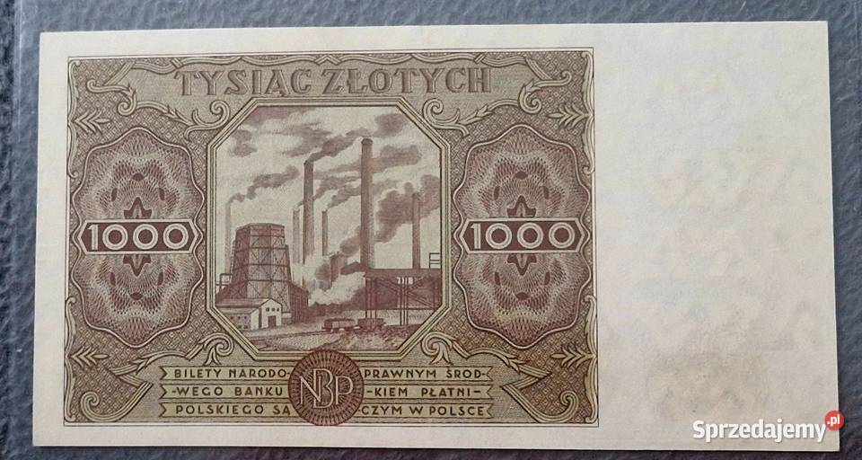 Komplet banknotów 1000 194519461947 Sosnowiec