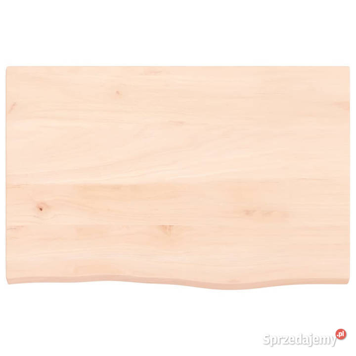 Półka 60x40x2 surowe lite drewno dębowe WM363527 Warszawa