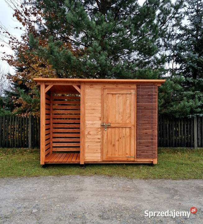 Domek narzędziowy 2 x 11m drewutnia 1 x 11m Kalety