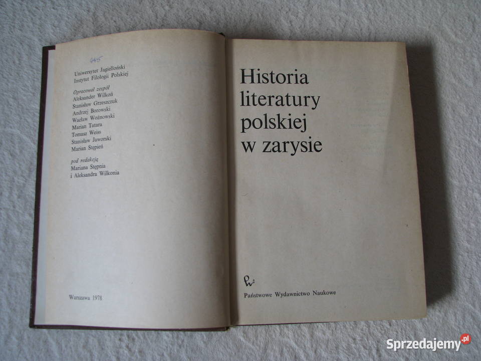 Historia literatury polskiej w zarysie M Stępień małopolskie Brzegi