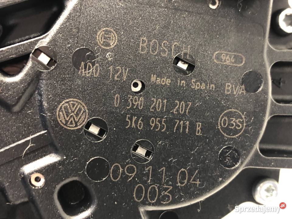 SILNIK WYCIERACZEK TYŁ VW GOLF VI 5K6955711B