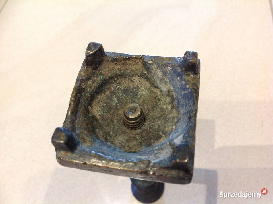 Stary Świecznik Mosiężny