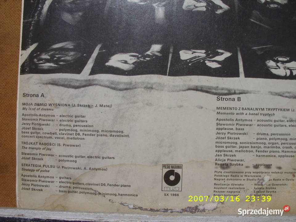 Winyl LP Rock SBBMemento z banalnym tryptykiem 1 płyta