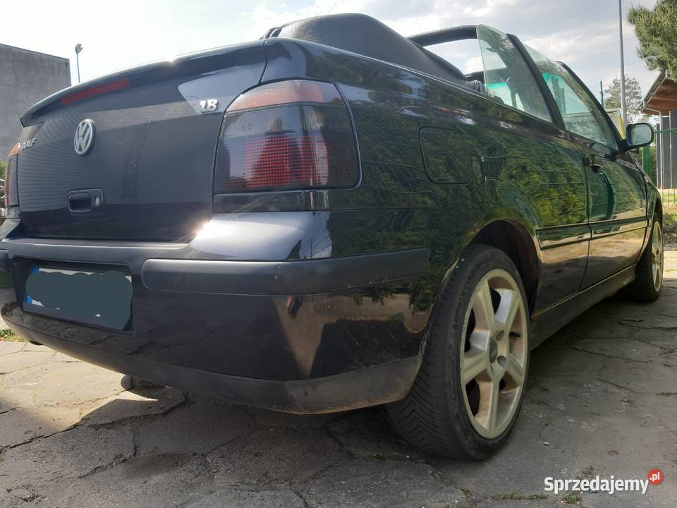 Czarny VW Golf IV Cabrio 18 Gaz 1998r Możliwa Aleksandrów Kujawski