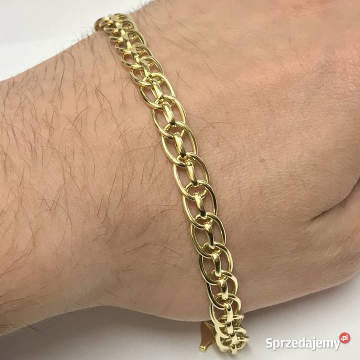 Złota BRANSOLETKA damska 18K cudowny SPLOT złote Warszawa sprzedam