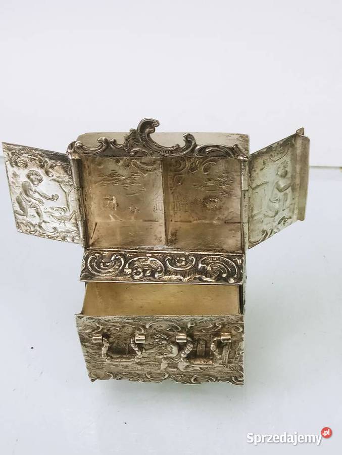 Hanau Kredens Srebro pr 800 Miniatura Komoda lubuskie Nowa Sól