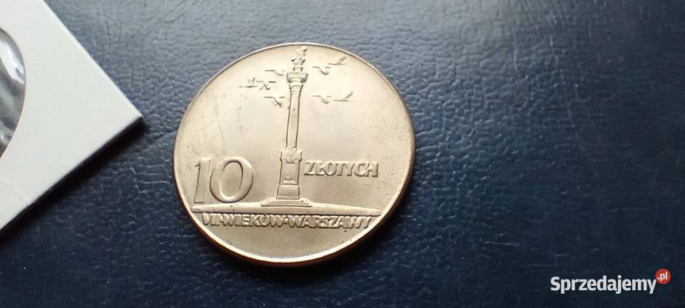 Stare monety 10 złotych 1965 Kolumna PRL Polska