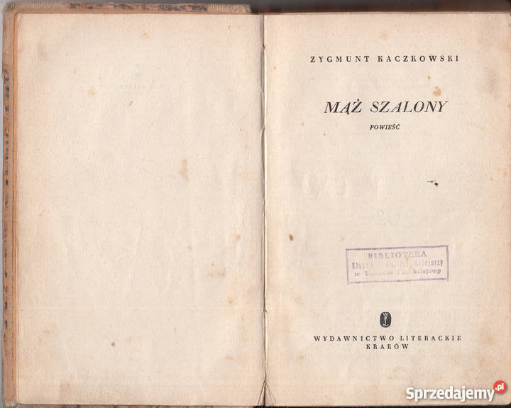 02384 MĄŻ SZALONY ZYGMUNT KACZKOWSKI Czyrna sprzedam