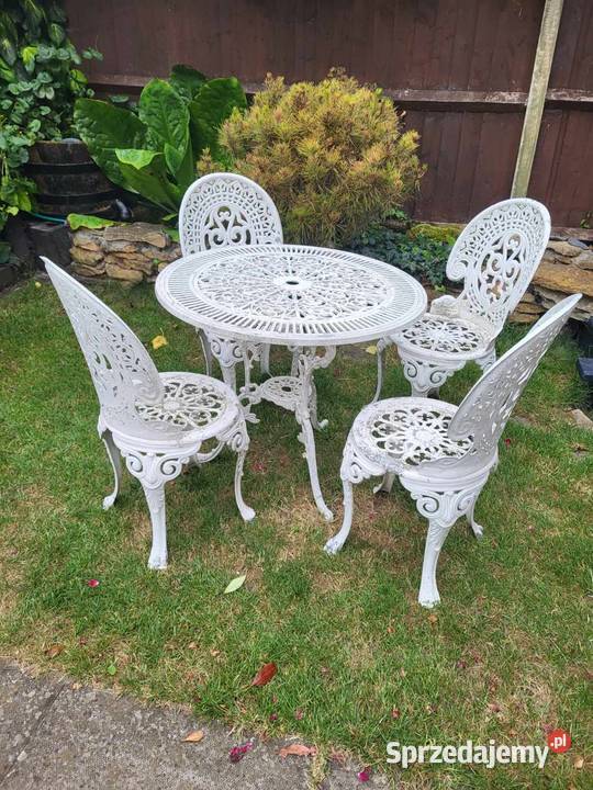 Komplet aluminiowych mebli ogrodowych francuski mazowieckie Ciepielów