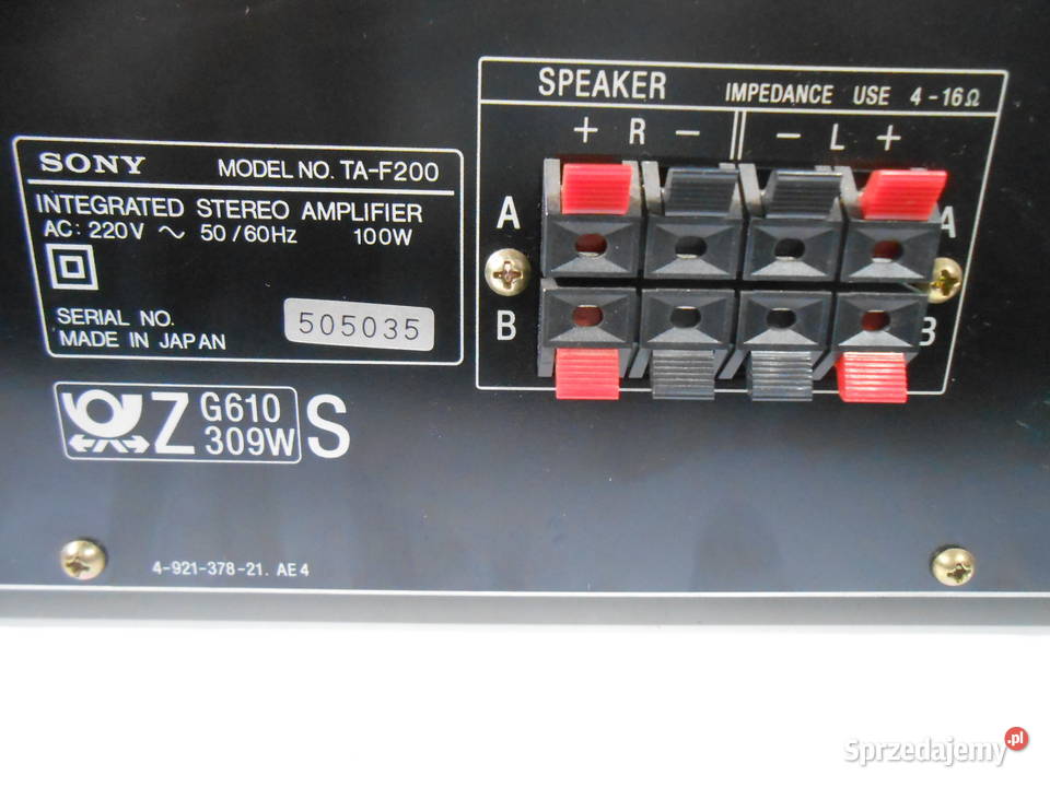 Wzmacniacz Stereo SONY TAF200 śląskie Katowice