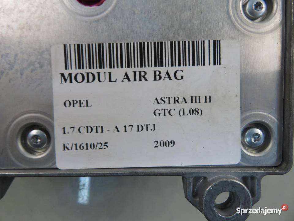 MODUŁ AIRBAG OPEL ASTRA III H GTC L08 małopolskie sprzedam