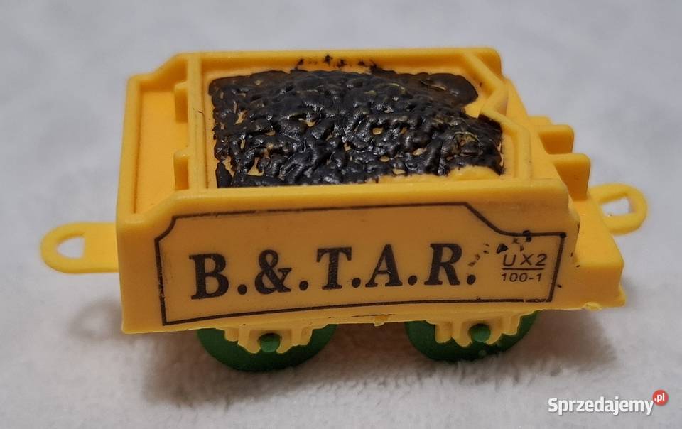 Wagon z węglem wagonik BTAR UX2 1001 6 żółty śląskie