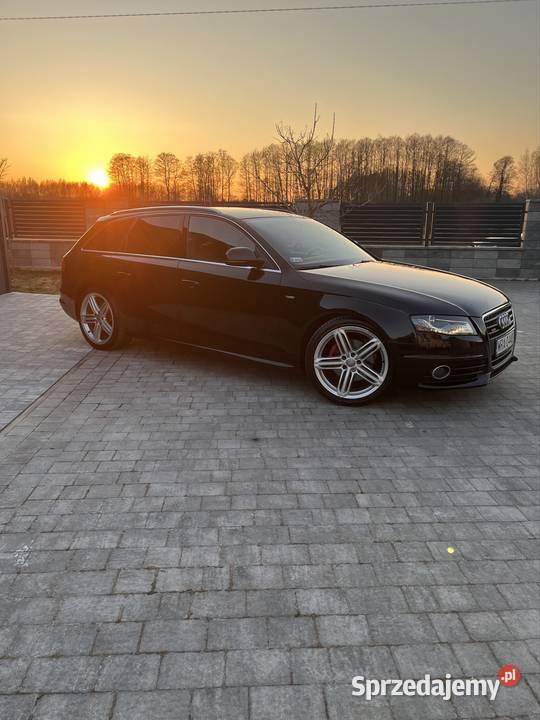 AUDI A4 B8 20 TDI 196 3 x SLINE SKÓRA NAVI LEDY CD mazowieckie
