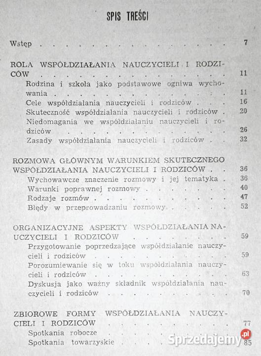 Współdziałanie nauczycieli i rodziców w procesie Rok wydania 1985 Chełm