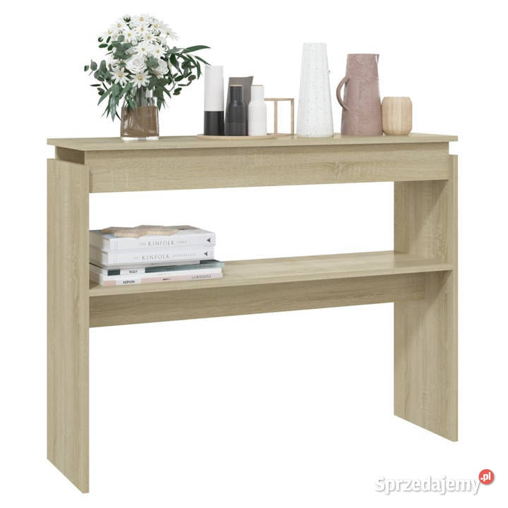 Stolik konsolowy dąb sonoma 102x30x80 WM808326 Warszawa