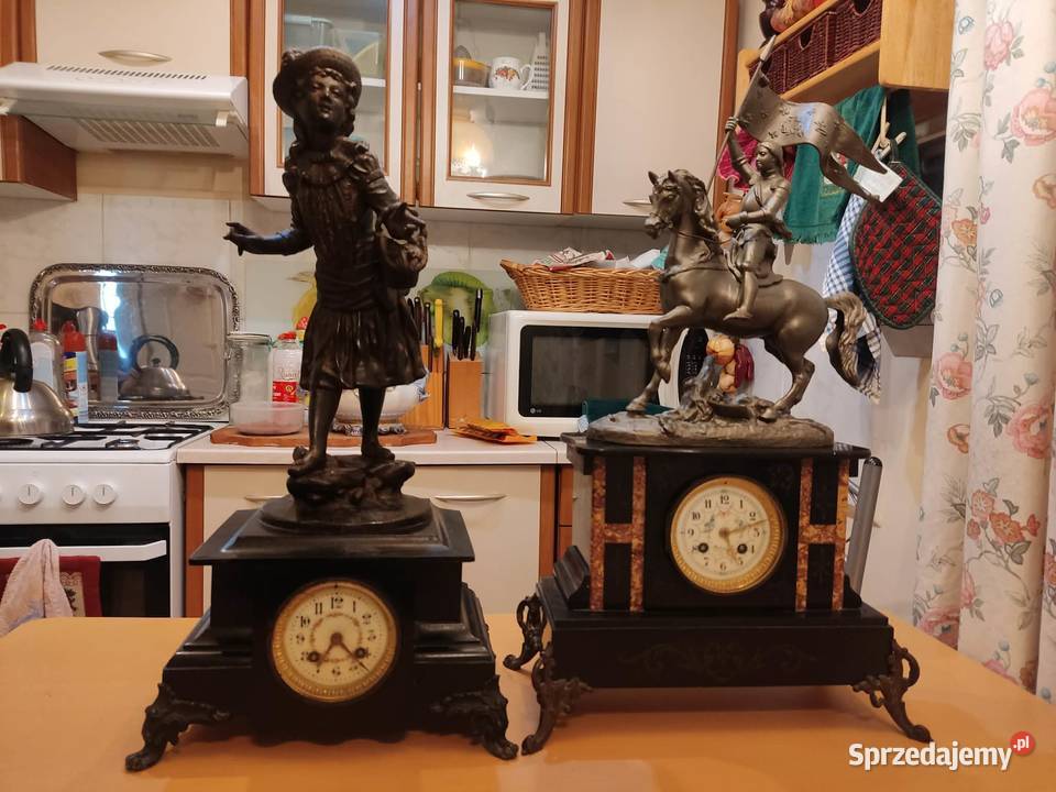 stary francuski zegar figuralny olbrzym Gorzów Wielkopolski