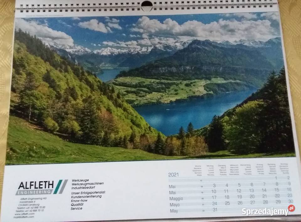 Kalendarz ścienny wiszący 40x32Krajobrazy Łódź