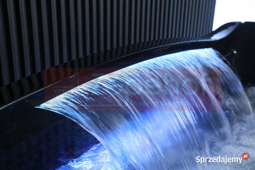 Czarna wanna z hydromasażem EBD034 prostokątna sprzedam