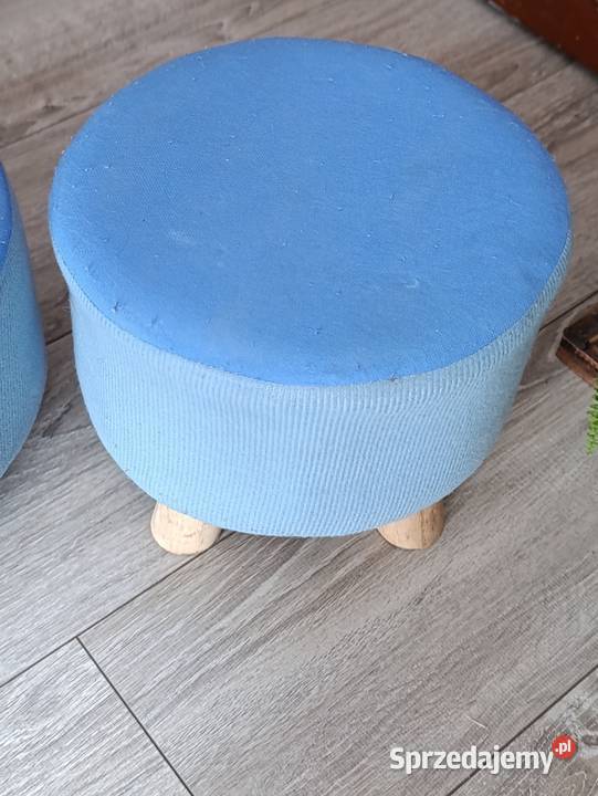 pufa okrągła na nóżkach pufy 2 sztuki Poznań