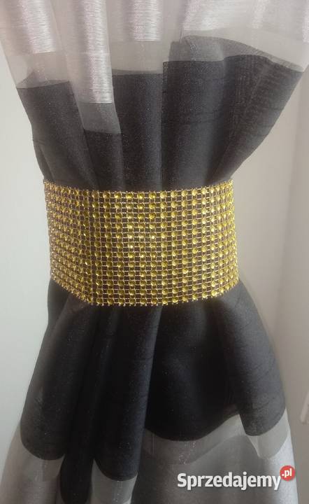 Nowe tuby upięcia firan białe cyrkonie Chrzanów