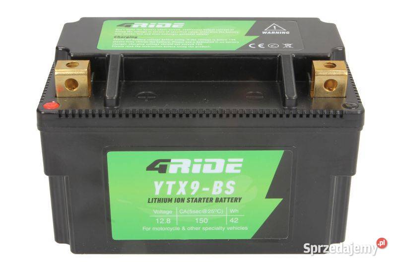 Akumulator motocyklowy 4 RIDE YTX9BS LIION 12V Wrocław