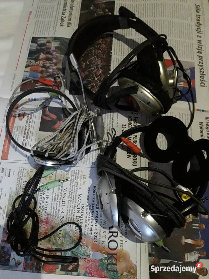 SŁUCHAWKI UŻYWANE 3 PARY TANIO mazowieckie Warszawa