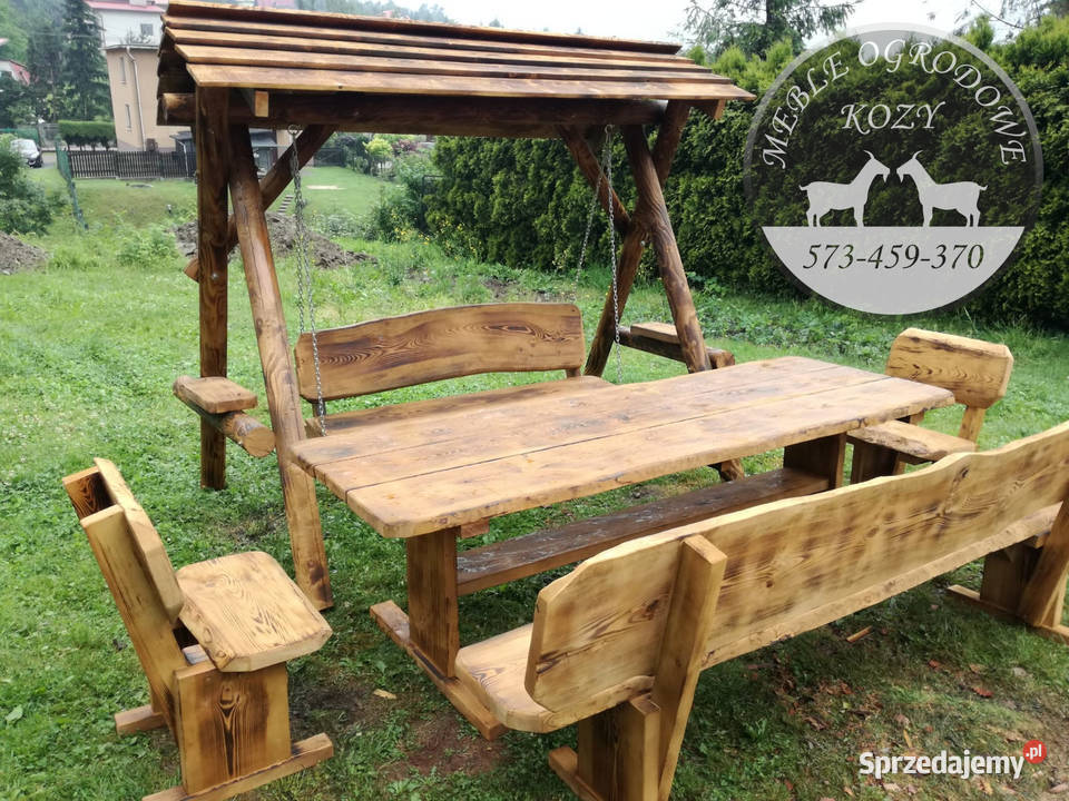 PROMOCJA Huśtawka drewniana z grubych bali plac Bochnia