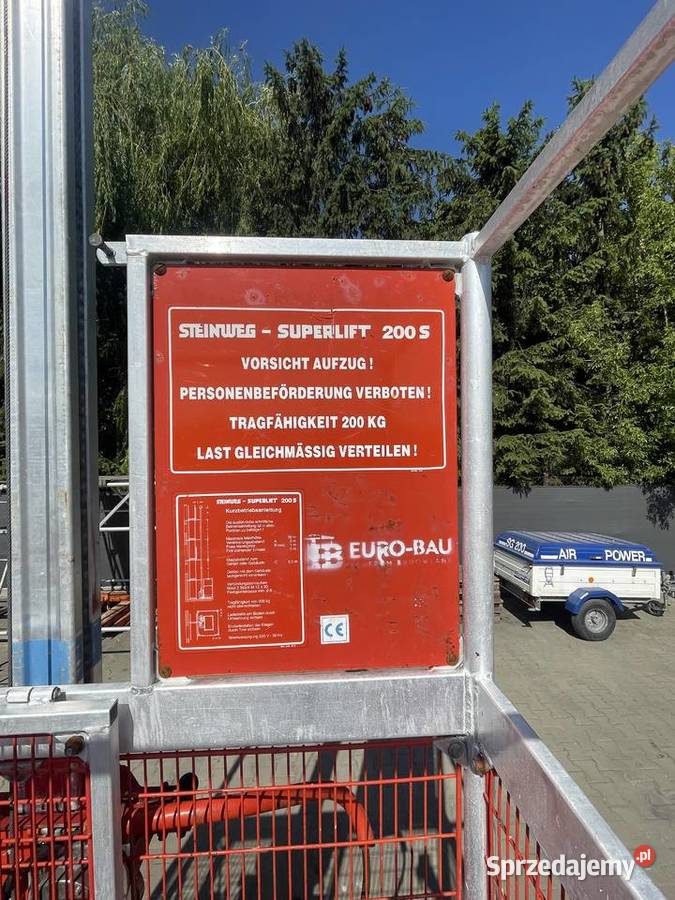 Winda budowlana wyciąg Steinweg Superlift 200 s
